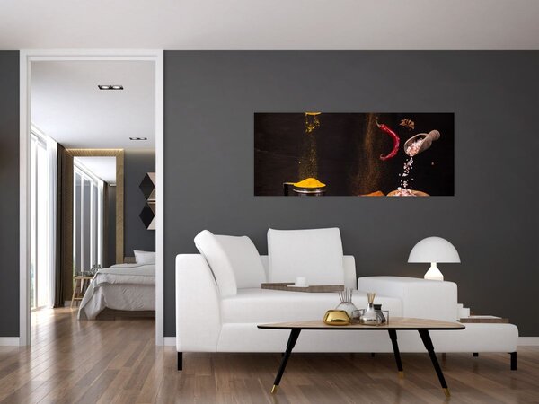 Tablou - Condimente în mișcare (120x50 cm)