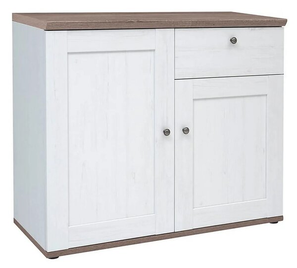 Comoda STOCKHOLM, alb andersen/stejar sonoma, PAL, 103x43x88 cm