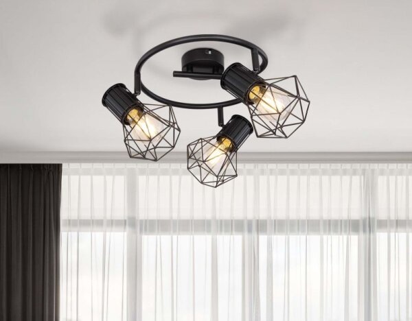 Globo 54017-3 - Lampă spot PRISKA 3xE27/40W/230V