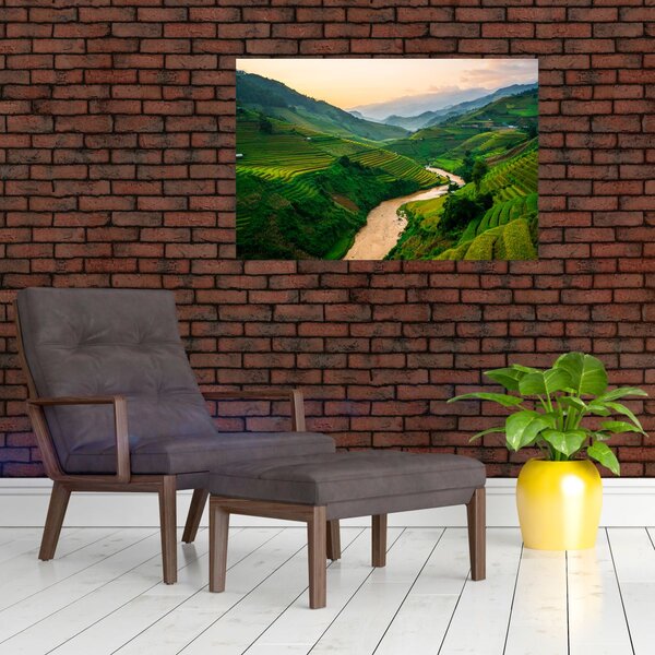 Tablou - Terase de orez II. (90x60 cm)