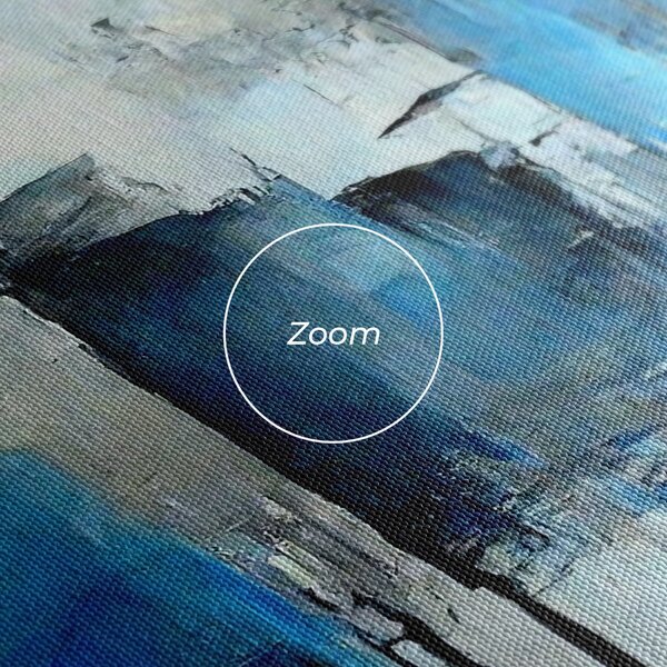 Tablou Canvas, 40x80cm, Dormitor si Living, Abstracte, Arta abstracta, Blue Gray Color