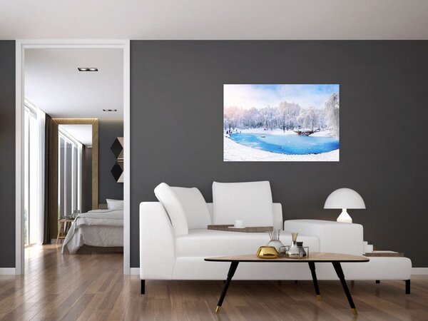 Tablou - Lac de gheață (90x60 cm)