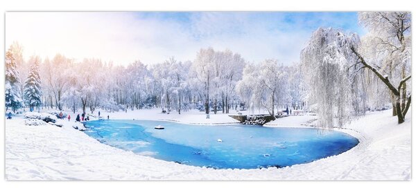 Tablou - Lac de gheață (120x50 cm)