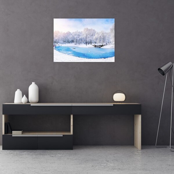 Tablou - Lac de gheață (70x50 cm)