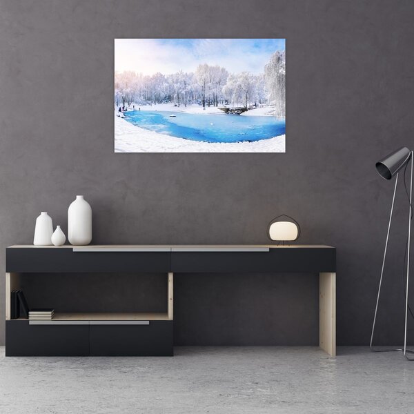 Tablou - Lac de gheață (90x60 cm)