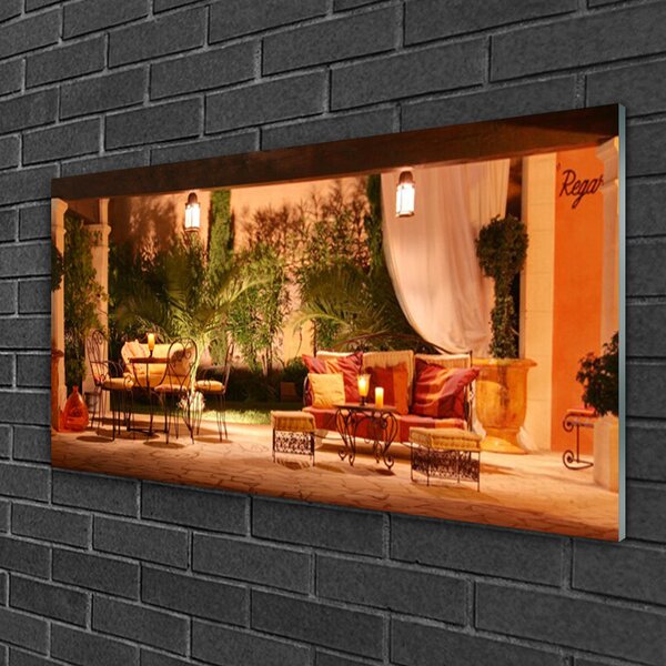 Tablou pe sticla Restaurant Arhitectura Multi