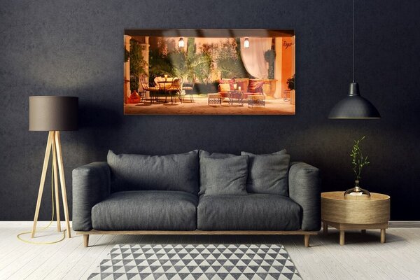 Tablou pe sticla Restaurant Arhitectura Multi