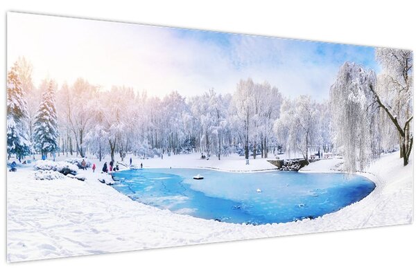 Tablou - Lac de gheață (120x50 cm)