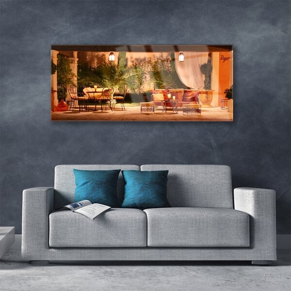 Tablou pe sticla Restaurant Arhitectura Multi