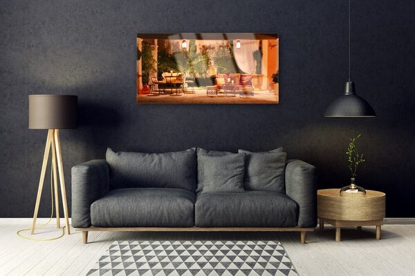 Tablou pe sticla Restaurant Arhitectura Multi