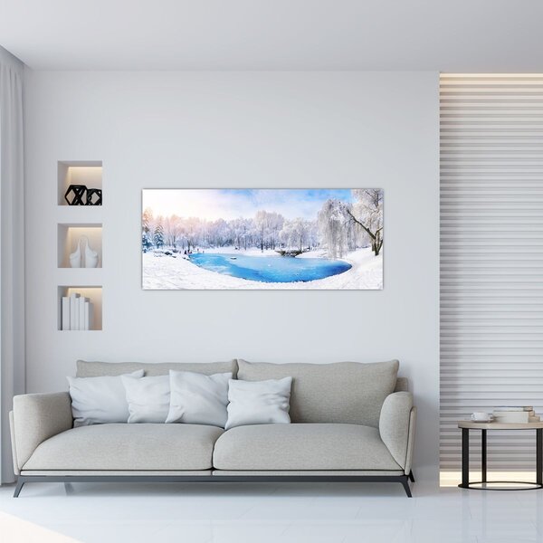 Tablou - Lac de gheață (120x50 cm)