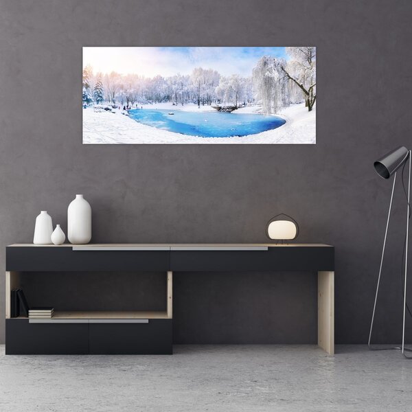 Tablou - Lac de gheață (120x50 cm)