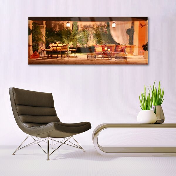 Tablou pe sticla Restaurant Arhitectura Multi