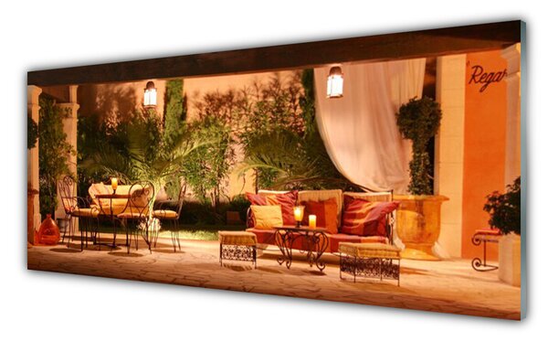Tablou pe sticla Restaurant Arhitectura Multi