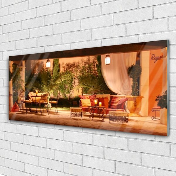 Tablou pe sticla Restaurant Arhitectura Multi