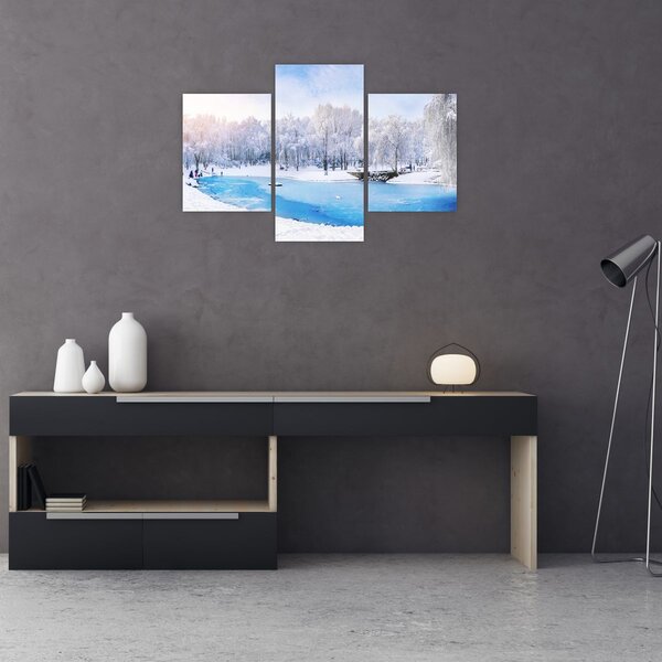 Tablou - Lac de gheață (90x60 cm)