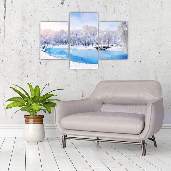 Tablou - Lac de gheață (90x60 cm)