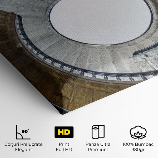 Tablou Canvas, 40x80cm, Dormitor si Living, Abstracte, Iluzii optice, Triple Staircase
