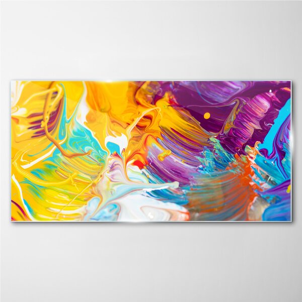 Tablou sticla Abstractizarea multicoloră