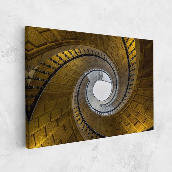 Tablou Canvas, 20x30cm, Dormitor si Living, Abstracte, Iluzii optice, Triple Staircase