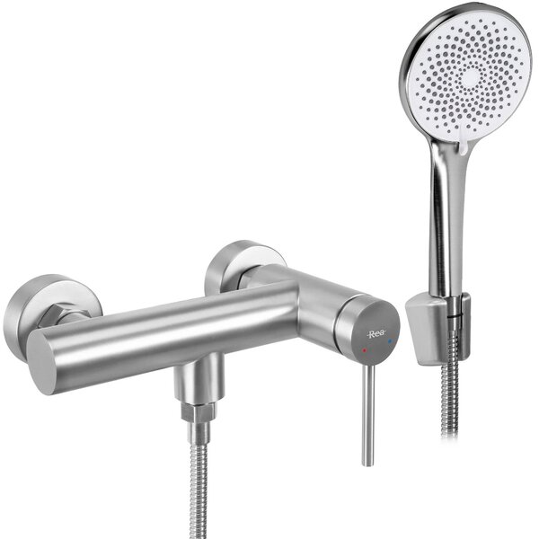 Baterie de duș REA Foss/Clif Brush Nickel