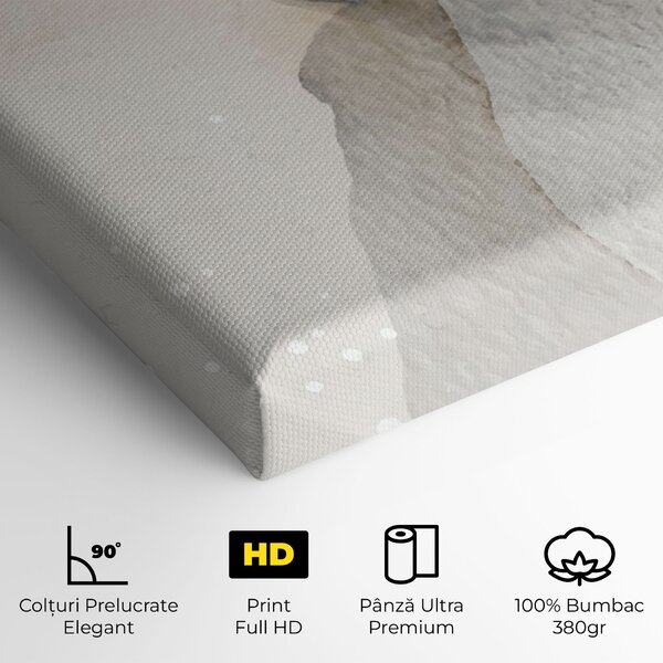Tablou Canvas, 40x80cm, Dormitor si Living, Abstracte, Minimaliste, Water Color Art