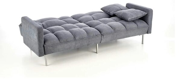 Canapea stofa extensibila ROBERTO, gri albastrui, 193x85/108x86/58 cm