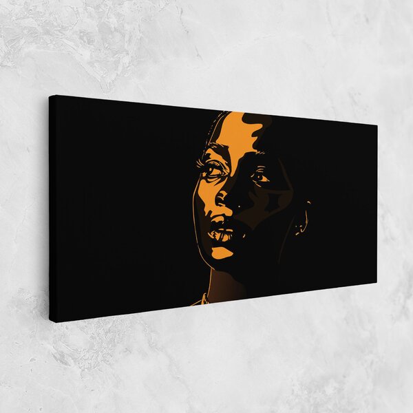 Tablou Canvas, 40x80cm, Dormitor si Living, Femei, Femei africane, African Yellow Light