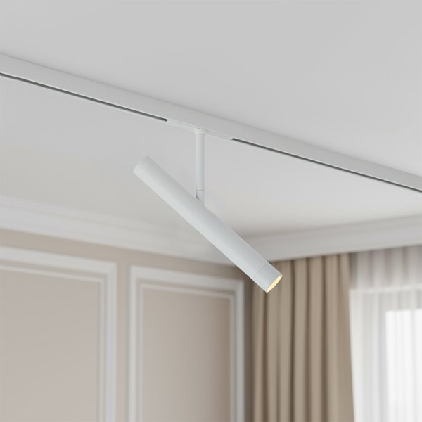Spot modern alb pentru sistem de șină monofazat - Slimline Avery