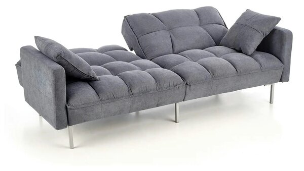 Canapea stofa extensibila ROBERTO, gri albastrui, 193x85/108x86/58 cm