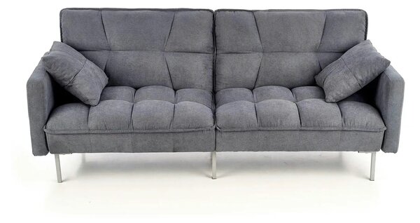 Canapea stofa extensibila ROBERTO, gri albastrui, 193x85/108x86/58 cm