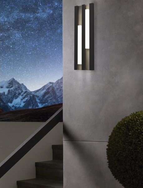 Aplică LED de exterior FANDINA 2xLED/4,2W/230V IP55 Eglo 900118