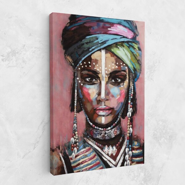 Tablou Canvas, 20x30cm, Dormitor si Living, Femei, Femei africane, Zola