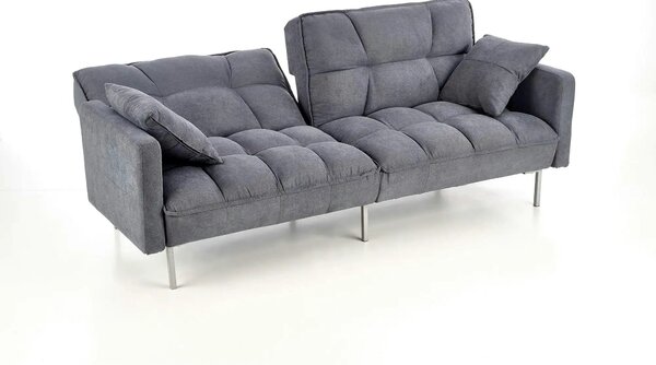 Canapea stofa extensibila ROBERTO, gri albastrui, 193x85/108x86/58 cm