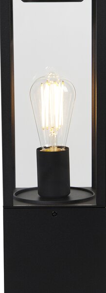 Lampă de podea inteligentă pentru exterior neagră 80 cm inclusiv Wifi ST64 - Charlois