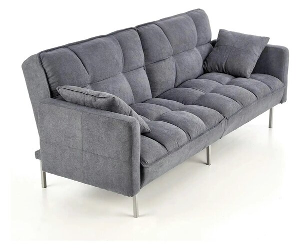 Canapea stofa extensibila ROBERTO, gri albastrui, 193x85/108x86/58 cm