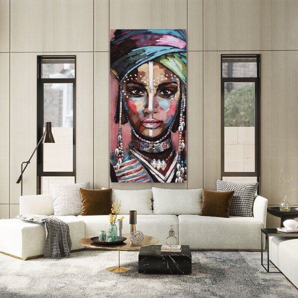 Tablou Canvas, 40x80cm, Dormitor si Living, Femei, Femei africane, Zola