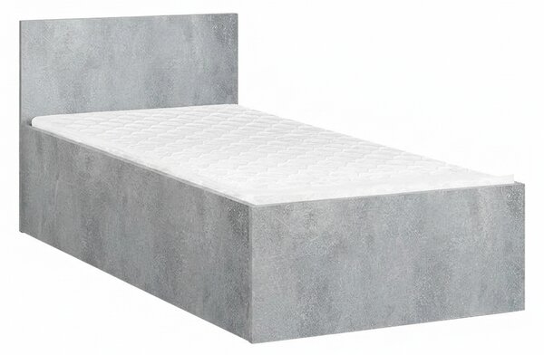 Pat SOFIA 90 x 200 cm, beton Saltele: Fara saltea, Somiera pat: Fara somiera