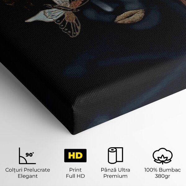 Tablou Canvas, 40x80cm, Dormitor si Living, Femei, Porterete, Butterfly Lady
