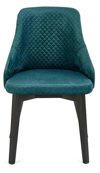 Scaun tapitat TOLEDO 3, verde, 57x56x86 cm