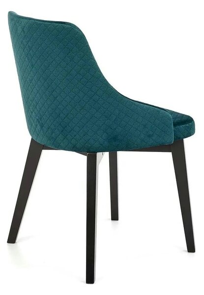 Scaun tapitat TOLEDO 3, verde, 57x56x86 cm