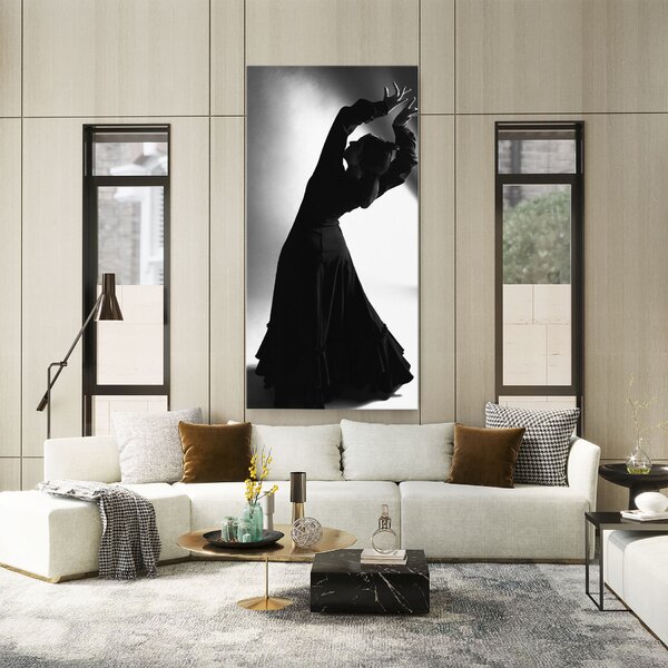 Tablou Canvas, 40x80cm, Dormitor si Living, Femei, Siluete, Full Shot Dancer