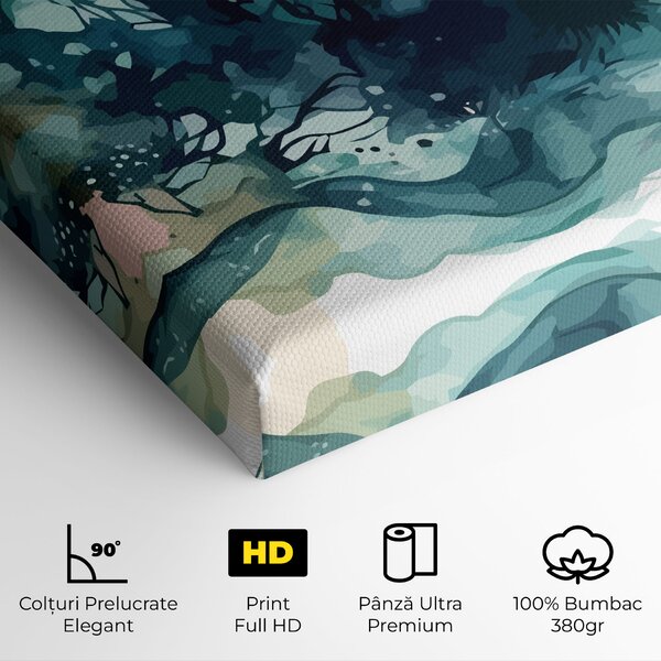 Tablou Canvas, 40x80cm, Dormitor si Living, Feng Shui, Apa, Deep Ocean Art