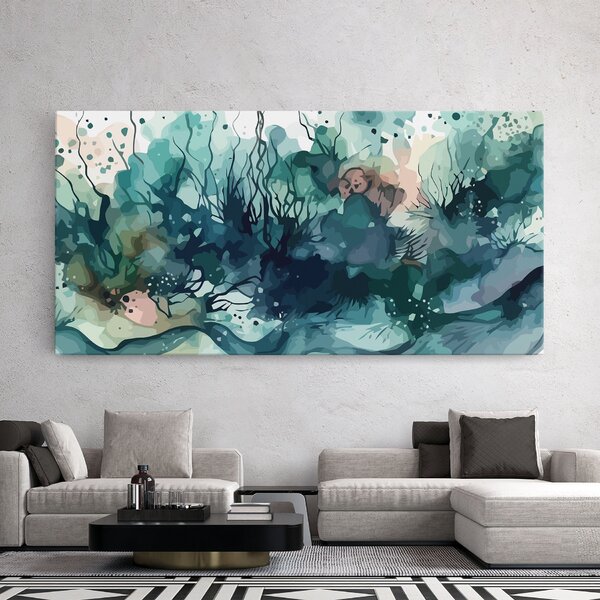 Tablou Canvas, 40x80cm, Dormitor si Living, Feng Shui, Apa, Deep Ocean Art