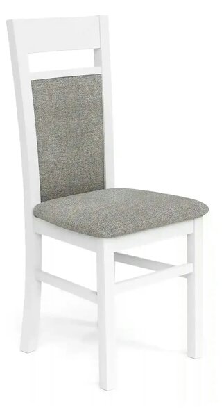 Scaun GERARD 2, gri/alb, stofa clasica/lemn de fag, 44X55X97 CM