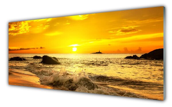 Tablouri acrilice Ocean Beach Peisaj verde