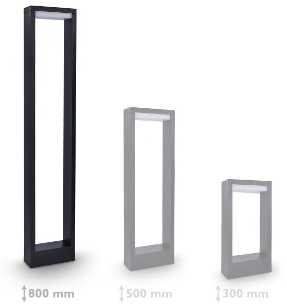 Lampă LED de exterior Brilagi BARI LED/7W/230V 3000/4000/6000K antracit IP54 80 cm