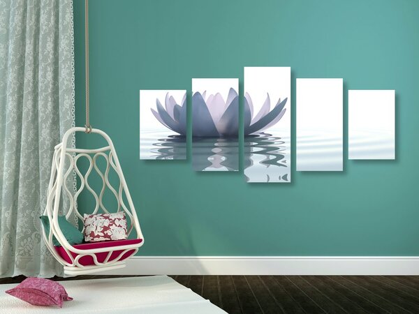 Tablou 5-piese floare de lotus