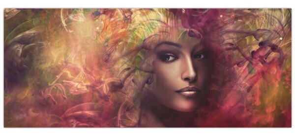Tablou - Femeie de fantezie (120x50 cm)
