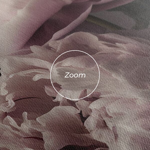 Tablou Canvas, 40x80cm, Dormitor si Living, Flori, Bujori, Grey Pastel Pink Peony